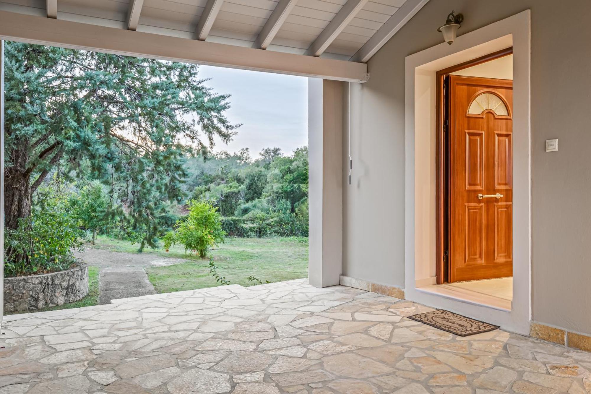Villa Olivia Corfu - Amazing Sea-View 3 Bedroom Villa With A Pool Gazátika エクステリア 写真