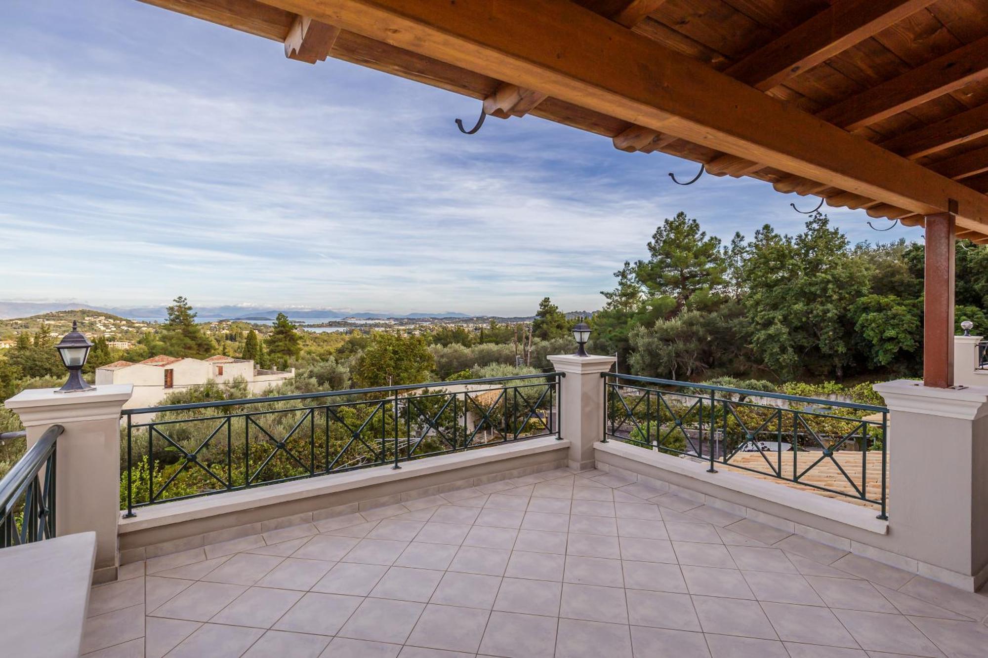 Villa Olivia Corfu - Amazing Sea-View 3 Bedroom Villa With A Pool Gazátika エクステリア 写真