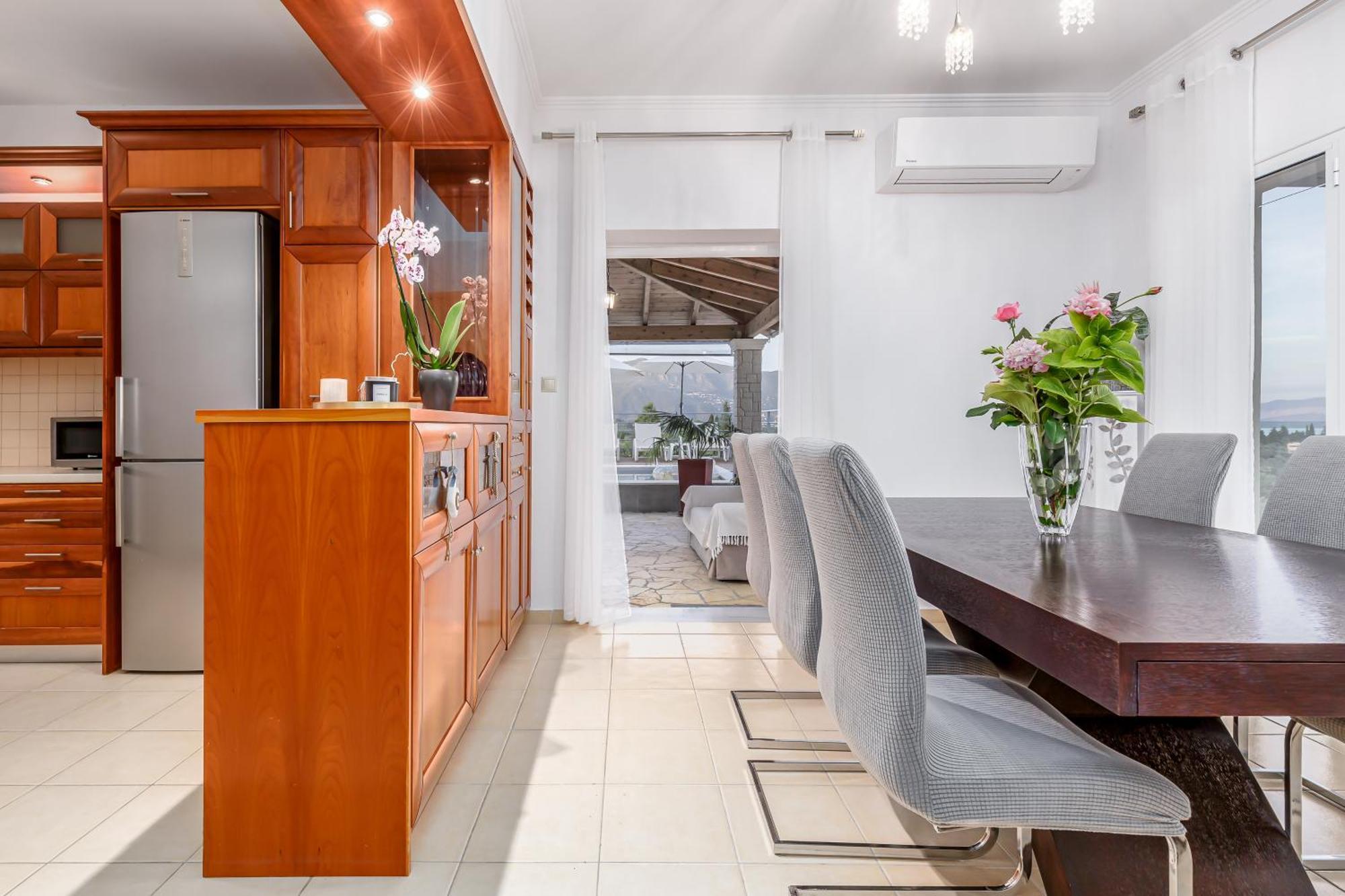 Villa Olivia Corfu - Amazing Sea-View 3 Bedroom Villa With A Pool Gazátika エクステリア 写真