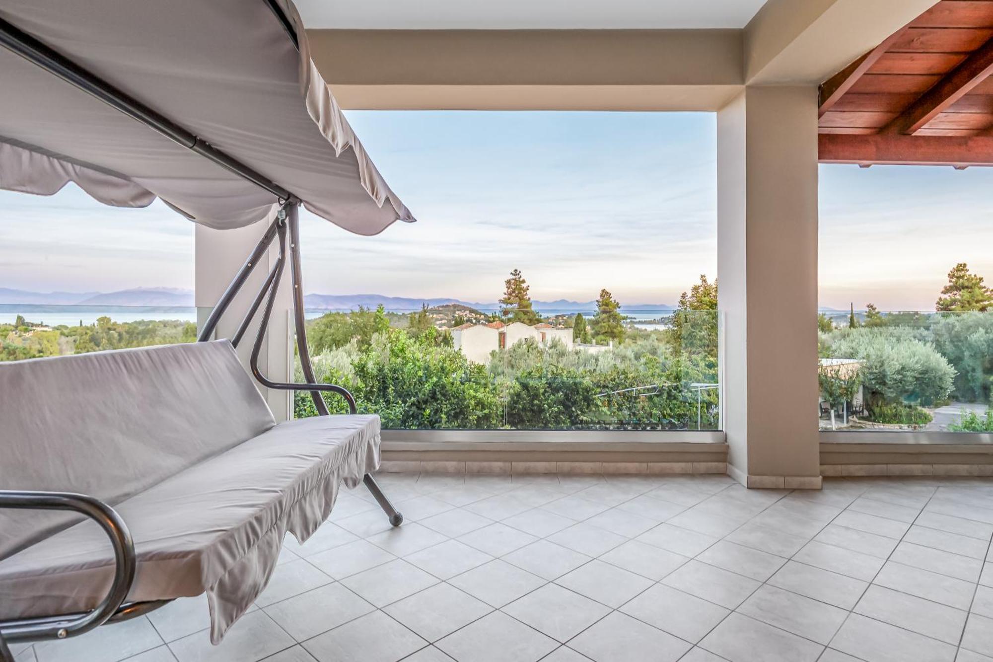 Villa Olivia Corfu - Amazing Sea-View 3 Bedroom Villa With A Pool Gazátika エクステリア 写真
